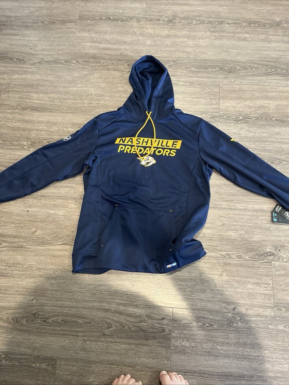 Nashville Predators Hoodie Sweatshirt Mens XL Fanatics NHL Navy Blue New